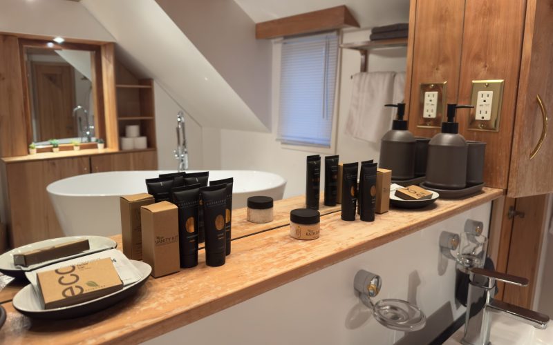 Upstairs bathroom Toiletries